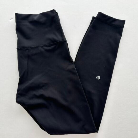 Lululemon Wunder Train High-Rise Tight 25" Black  Size 6 Everlux Run Gym - Picture 4 of 6